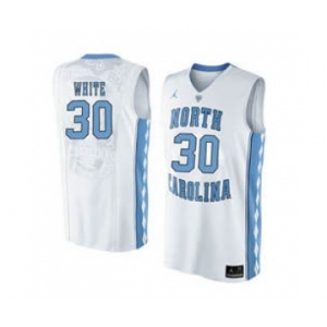 North Carolina Tar Heels #30 Stilman White White College Basketball Jersey