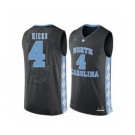 North Carolina Tar Heels #4 Isaiah Hicks Black College Basketball Jersey