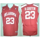 Oklahoma Sooners 23# Blake Griffin Red College Basketball Jersey