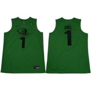Oregon Ducks #1 Bol Bol Apple Green Limited Stitched College Basketball Jersey