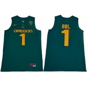 Oregon Ducks #1 Bol Bol Dark Green Limited Stitched College Basketball Jersey