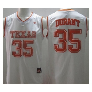 Texas Longhorns Kevin Durant #35 Burnt White College Basketball Jersey