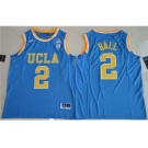 UCLA Bruins #2 Lonzo Ball Blue Basketball Stitched NCAA Jersey