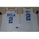 UCLA Bruins #2 Lonzo Ball White Basketball Stitched NCAA Jersey