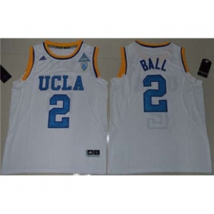 UCLA Bruins #2 Lonzo Ball White Basketball Stitched NCAA Jersey