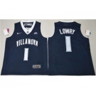 Villanova Wildcats #1 Kyle Lowry Navy Blue Basketball Stitched NCAA Jersey