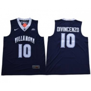 Villanova Wildcats #10 Donte DiVincenzo Navy Blue V Neck Stitched NCAA Basketball Jersey