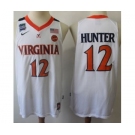 Virginia #12 De'Andre Hunter White Basketball Stitched College Jersey