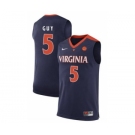 Virginia #5 Kyle Guy Navy Blue Basketball Stitched College Jersey