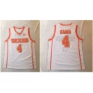 exas Longhorns #4 Mohamed Bamba White Stitched College Basketball Jersey