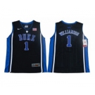 Youth Duke Blue Devils #1 Zion Williamson Black College Basketball Jersey