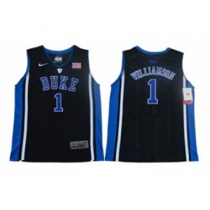 Youth Duke Blue Devils #1 Zion Williamson Black College Basketball Jersey