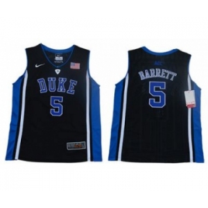 Youth Duke Blue Devils #5 RJ Barrett Black College Basketball Jersey