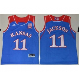 Youth Kansas Jayhawks #11 Josh Jackson Royal Blue Basketball Stitched NCAA Jersey