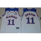 Youth Kansas Jayhawks #11 Josh Jackson White Basketball Stitched NCAA Jersey