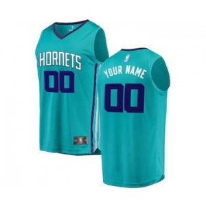 Men's Charlotte Hornets Teal Custom Basketball Jersey - Icon Edition