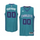 Mens Charlotte Hornets Teal Custom Swingman Alternate Jersey