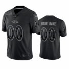 Men Baltimore Ravens Active Player Custom Black Reflective Limited Stitched Football Jersey