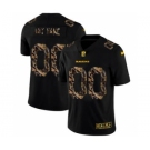 Men's Baltimore Ravens Custom Black Flocked Lightning Vapor Limited Football Jersey