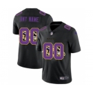 Men's Baltimore Ravens Custom Team Logo Dual Overlap Limited Football Jersey Black