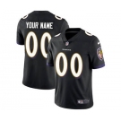 Men's Baltimore Ravens Customized Black Alternate Vapor Untouchable Custom Limited Football Jersey