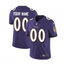 Men's Baltimore Ravens Customized Purple Team Color Vapor Untouchable Custom Limited Football Jersey