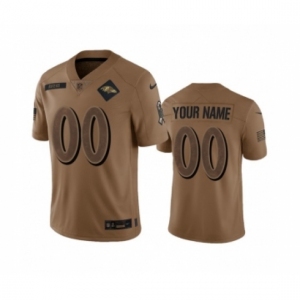 Men's Nike Baltimore Ravens Active Player Custom 2023 Brown Salute To Service Limited Stitched Jersey