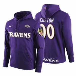 Men Baltimore Ravens Customized Hoodie 008