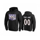 Men's Baltimore Ravens Custom Black Team 25th Season Pullover Hoodie