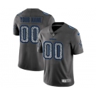 Men's Dallas Cowboys Customized Gray Static Vapor Untouchable Limited Football Jersey