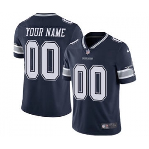 Men's Dallas Cowboys Customized Navy Blue Team Color Vapor Untouchable Custom Limited Football Jersey