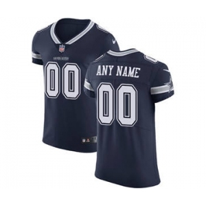 Men's Dallas Cowboys Customized Navy Blue Team Color Vapor Untouchable Custom Elite Football Jersey