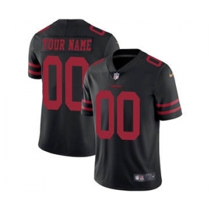 Men's San Francisco 49ers Customized Black Alternate Vapor Untouchable Custom Limited Football Jersey