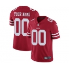 Men's San Francisco 49ers Customized Red Team Color Vapor Untouchable Custom Limited Football Jersey