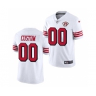 Men's San Francisco 49ers Customized White 75th Anniversary Throwback Vapor Limited Football Stitched Jersey