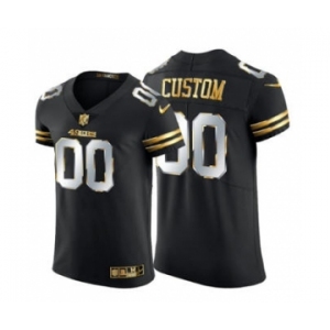 Men's San Francisco 49ers Custom Black Edition Vapor Untouchable Elite Football Jersey