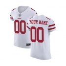 Men's San Francisco 49ers Customized White Vapor Untouchable Custom Elite Football Jersey