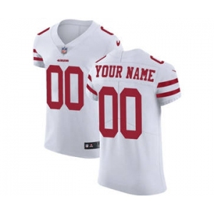 Men's San Francisco 49ers Customized White Vapor Untouchable Custom Elite Football Jersey