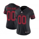 Women's San Francisco 49ers Customized Black Alternate Jersey