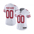 Women's San Francisco 49ers Customized White Road Jersey