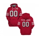 Men's San Francisco 49ers Active Custom 2021 Red 75th Anniversary Pullover Football Hoodie