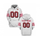 Men's San Francisco 49ers Active Custom 2021 White 75th Anniversary Pullover Football Hoodie