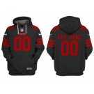 Men's San Francisco 49ers Customized Black Alternate Pullover Hoodie