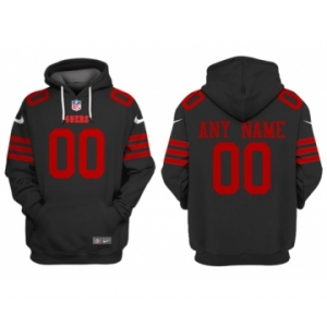 Men's San Francisco 49ers Customized Black Alternate Pullover Hoodie