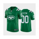 Men's Jets Custom Green Football Team Big Logo Fashion Vapor Limited Jersey