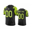 Men's Jets Customized Vapor Limited City Edition Black Green Jersey