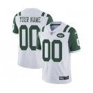 Men's New York Jets Customized White Vapor Untouchable Custom Limited Football Jersey