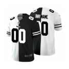 Men's Los Angeles Rams Custom Black V White Peace Split Vapor Untouchable Limited Football Jersey