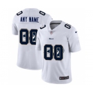 Men's Los Angeles Rams Custom White Team Logo Dual Overlap Limited Football Jersey