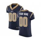 Men's Los Angeles Rams Customized Navy Blue Team Color Vapor Untouchable Custom Elite Football Jersey